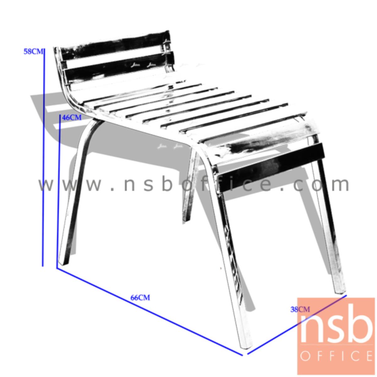 G12A195:เก้าอี้อเนกประสงค์สเตนเลส รุ่น J-KJ-381 (ผลิตจากสเตนเลสเหลี่ยม)   