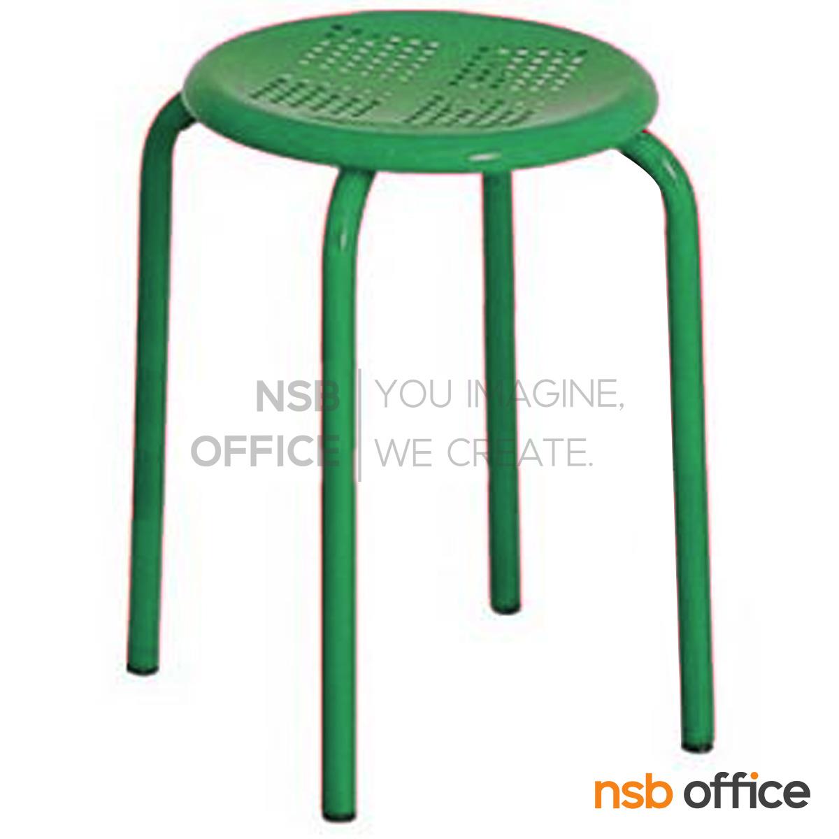 เก้าอี้สตูลกลมที่นั่งเหล็ก รุ่น Danica (ดานิก้า) ขาเหล็ก (จำหน่ายยกกล่อง 12 ตัว) 