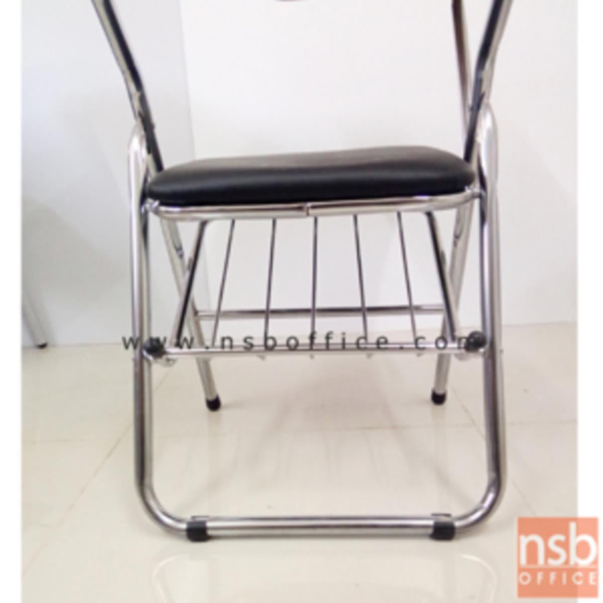 เก้าอี้เลคเชอร์ รุ่น Indigo (อินดิโก) (มีตะแกรงวางของ) ขาเหล็กชุบโครเมี่ยม 