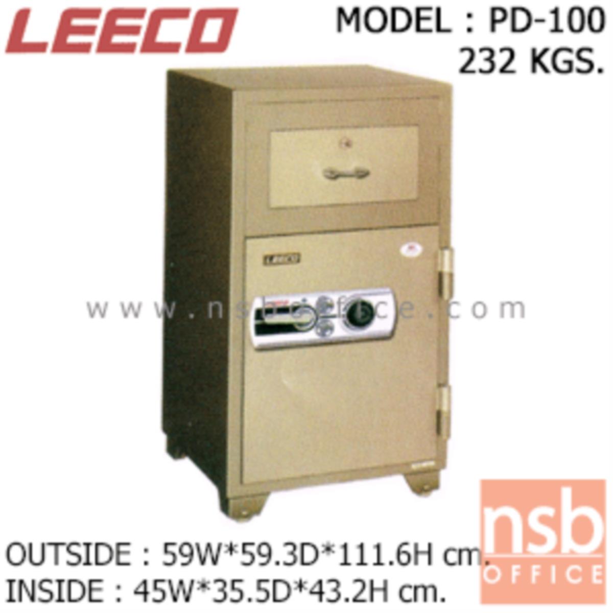 ตู้เซฟแคชเชียร์ 232 กก. ลีโก้ รุ่น LEECO-PD-100 มี 2 กุญแจ 1 รหัส (เปลี่ยนรหัสได้)   