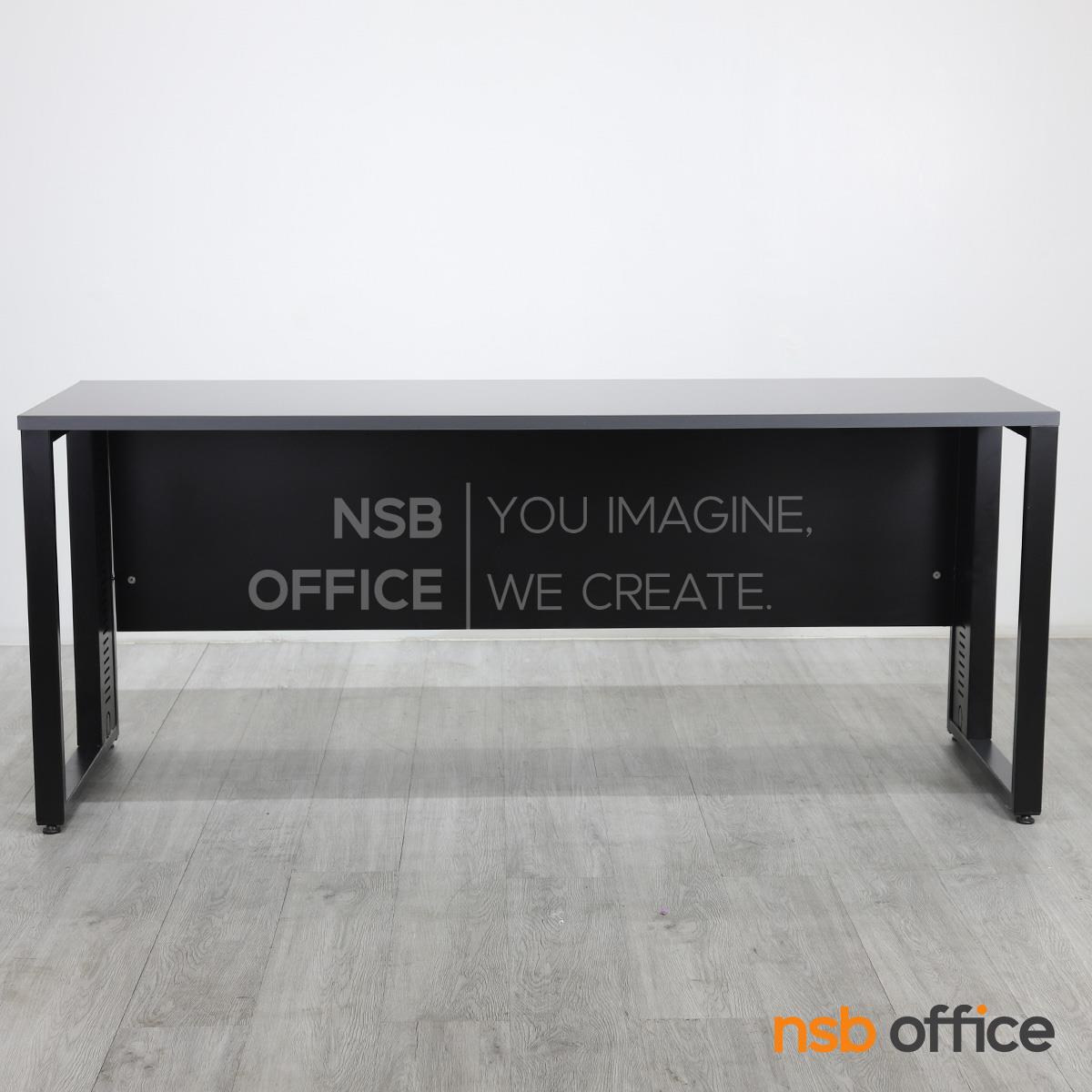 โต๊ะทำงานขาเหล็กร้อยสายไฟ รุ่น Phoronic (โฟโรนิก) ขนาด 150W, 180W cm.  ขาเหล็ก