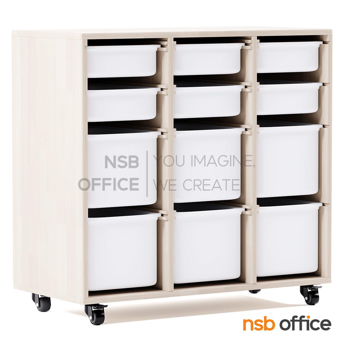 ชั้นเก็บอุปกรณ์การเรียน รุ่น Chiffon (ชิฟฟ่อน) ขนาด 3 ,4 ,5 และ 6 ช่อง พร้อมถาดเก็บของ ล้อเลื่อน