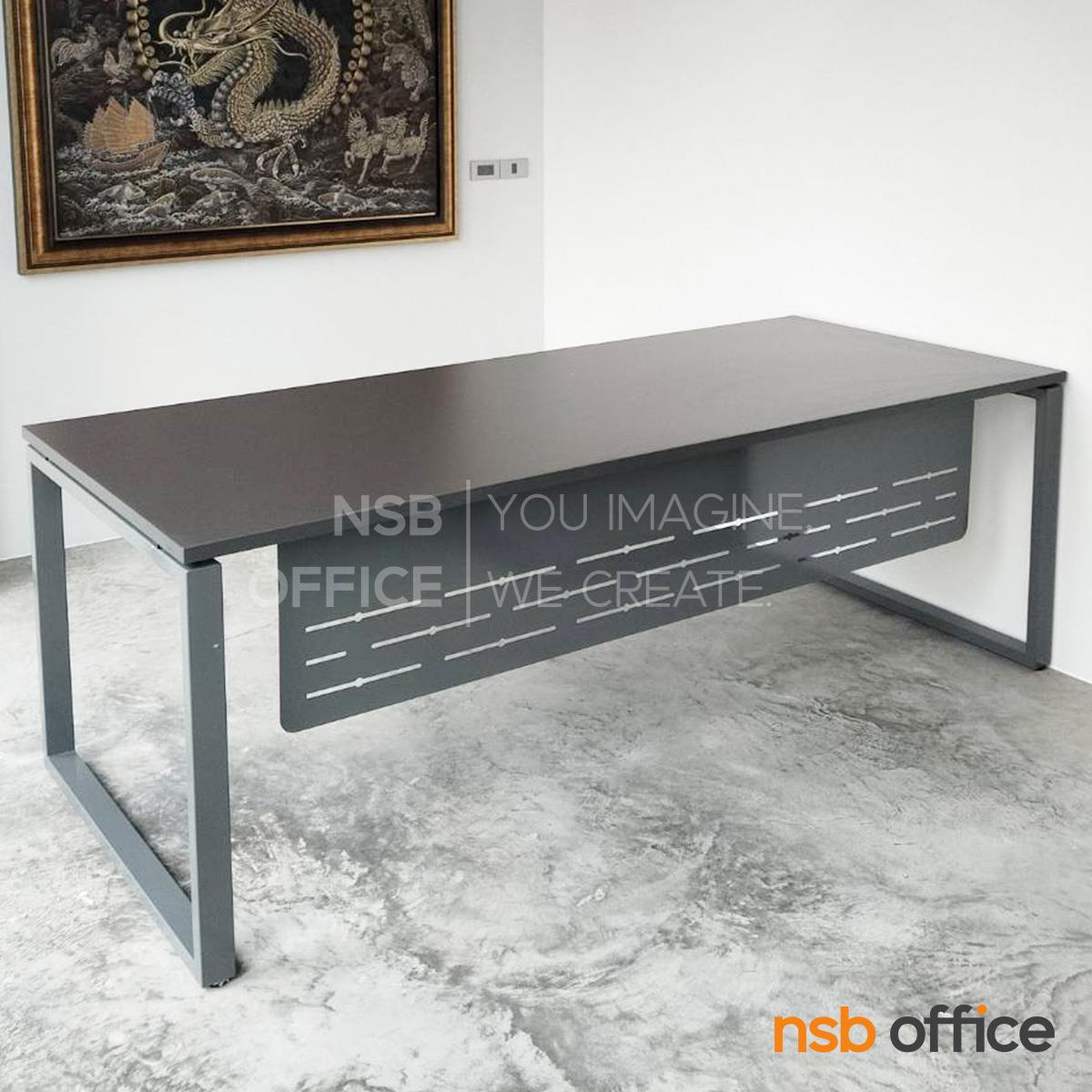 โต๊ะผู้บริหารหน้าตรง รุ่น Dexton (เด็กซ์ตอน)  บังตาเหล็ก