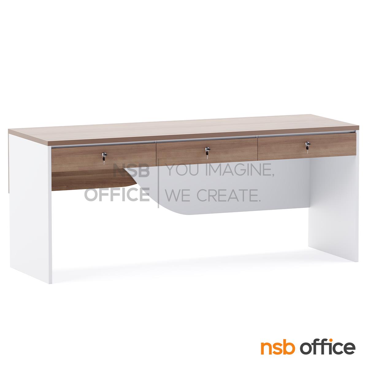 โต๊ะผู้บริหาร รุ่น Churros (ชูโรส) ขนาด 180W cm. 2 และ 3 ลิ้นชัก 