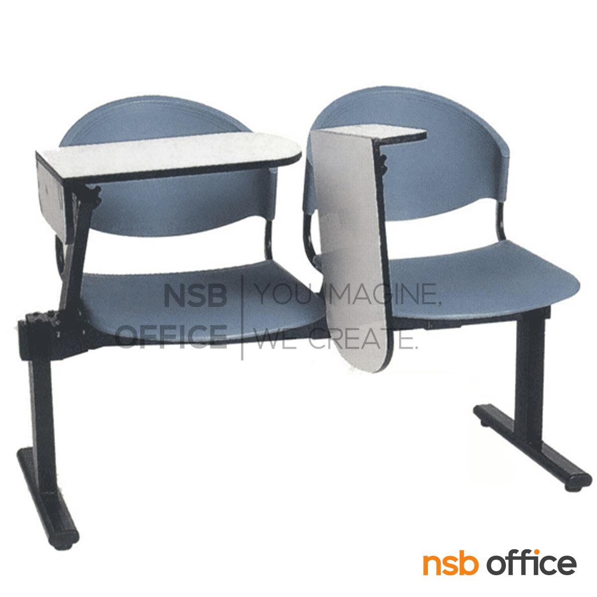 B17A012:เก้าอี้เลคเชอร์แถวเฟรมโพลี่ รุ่น D190NC  2 ,3 และ 4 ที่นั่ง ขาเหล็กเหลี่ยมพ่นดำ 