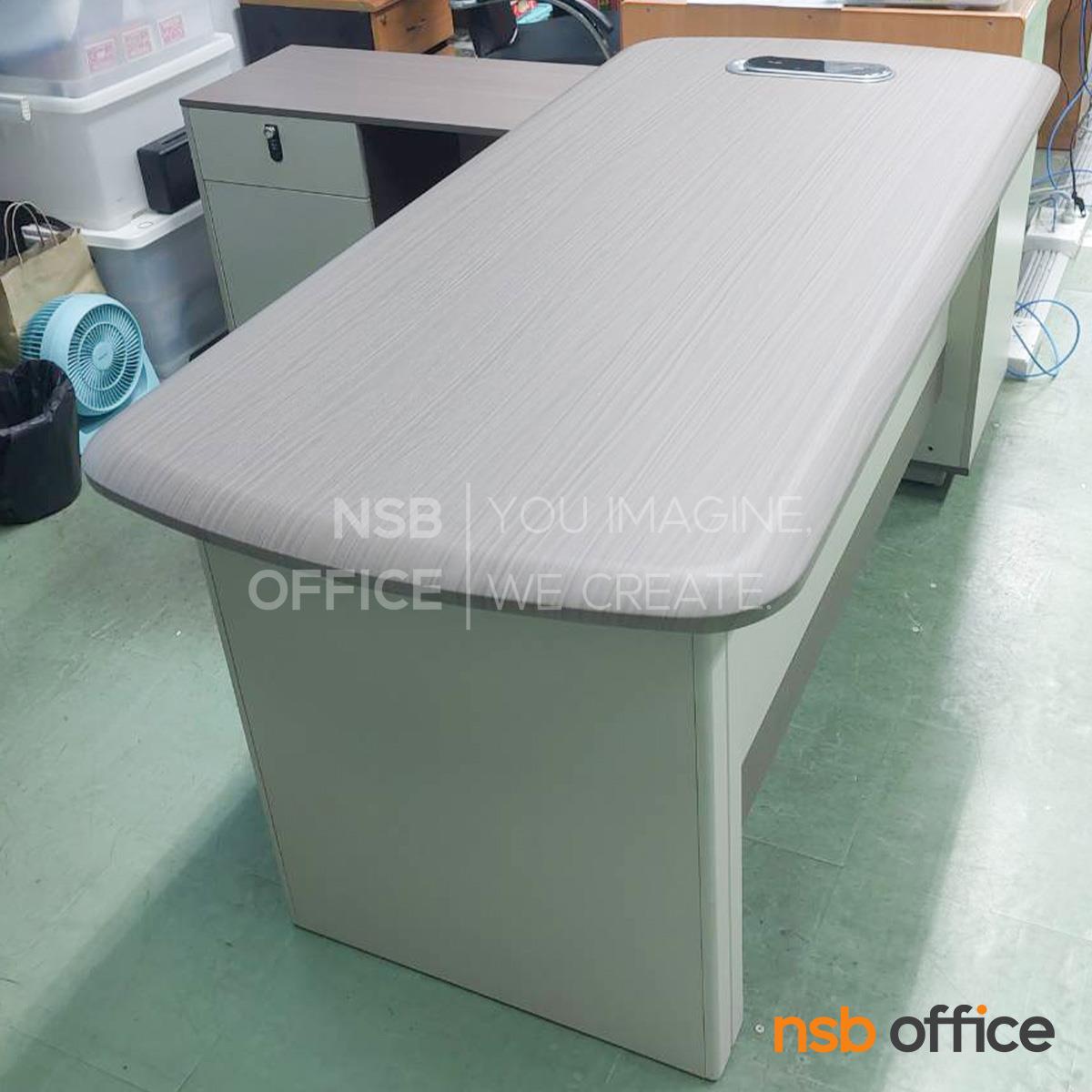 โต๊ะผู้บริหารตัวแอล รุ่น Kingsley (คิงสลีย์) ขนาด 180W cm.  