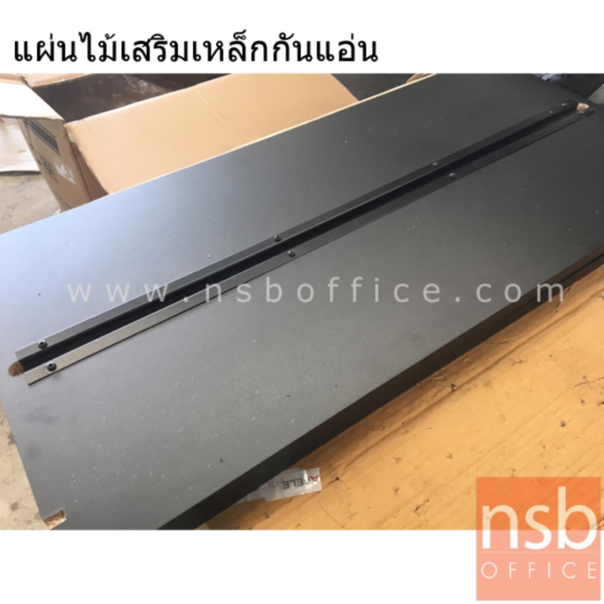 ตู้เอกสาร 3 บานเลื่อน รุ่น Smooth 1 (สมูธ 1) ขนาด 180W cm. สีซีบราโน่-ขาว