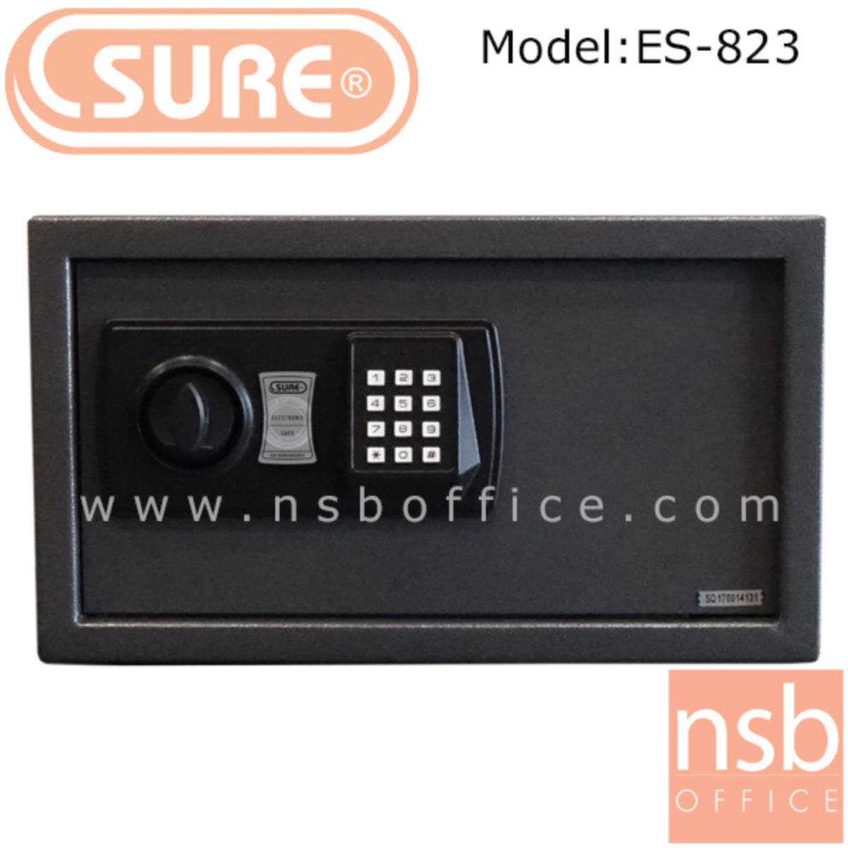 F03A018:ตู้เซฟดิจตอล SR-ES823 น้ำหนัก 9.5 กก. (1 รหัสกด / ปุ่มหมุนบิด)   