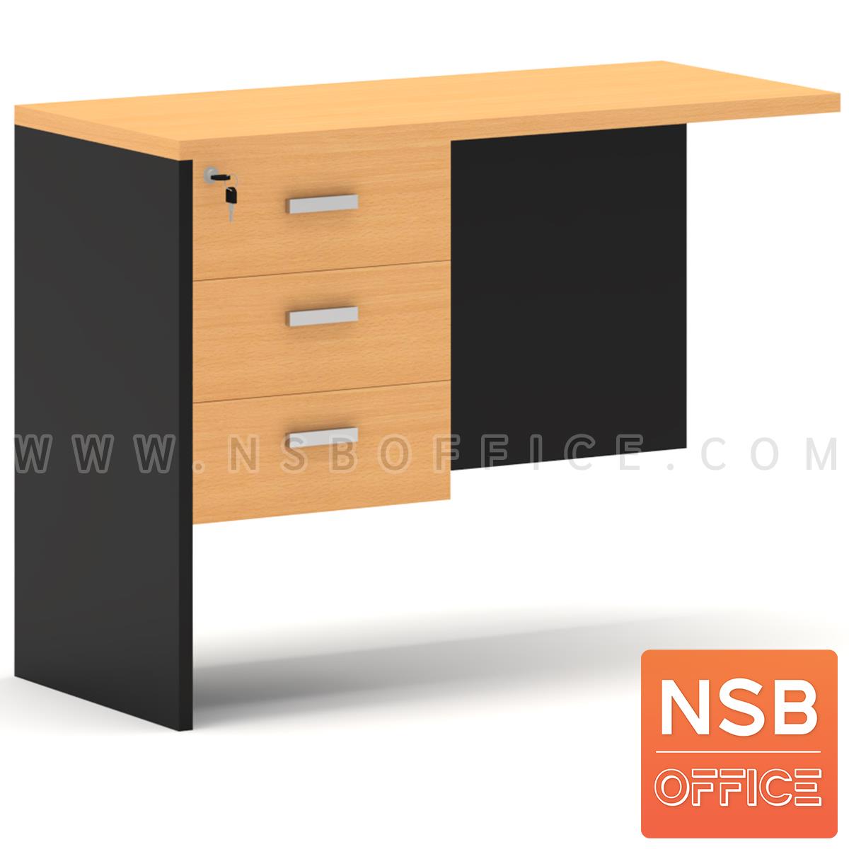 A03A006:โต๊ะเข้ามุม 3 ลิ้นชัก  รุ่น Rozhenko ขนาด 100W cm. สูงเสมอโต๊ะ เมลามีน