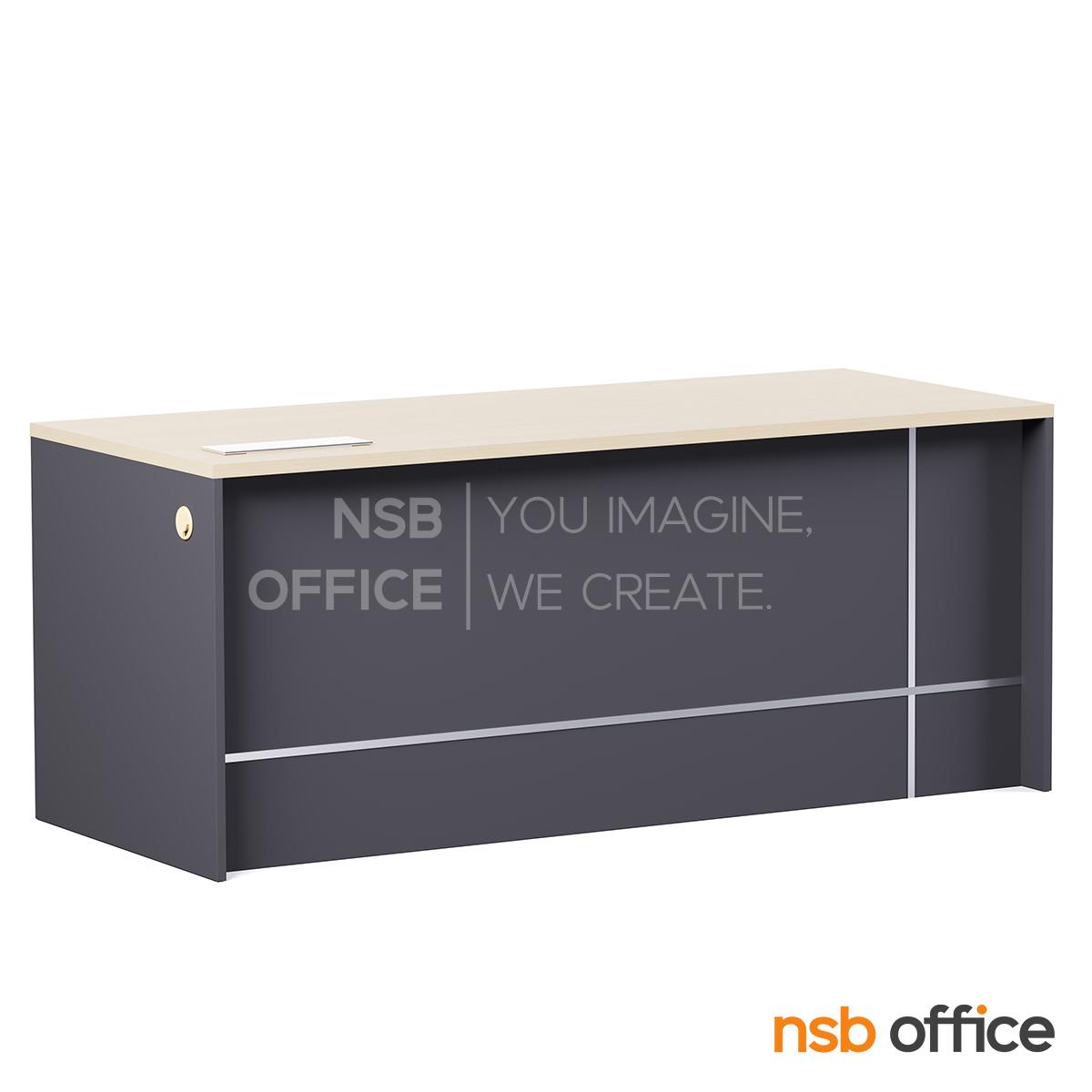 โต๊ะผู้บริหารตัวแอล รุ่น Capello (คาเพลโล่) ขนาด 180W cm.  พร้อมตู้ลิ้นชักล้อเลื่อน และป๊อปอัพ A24A078