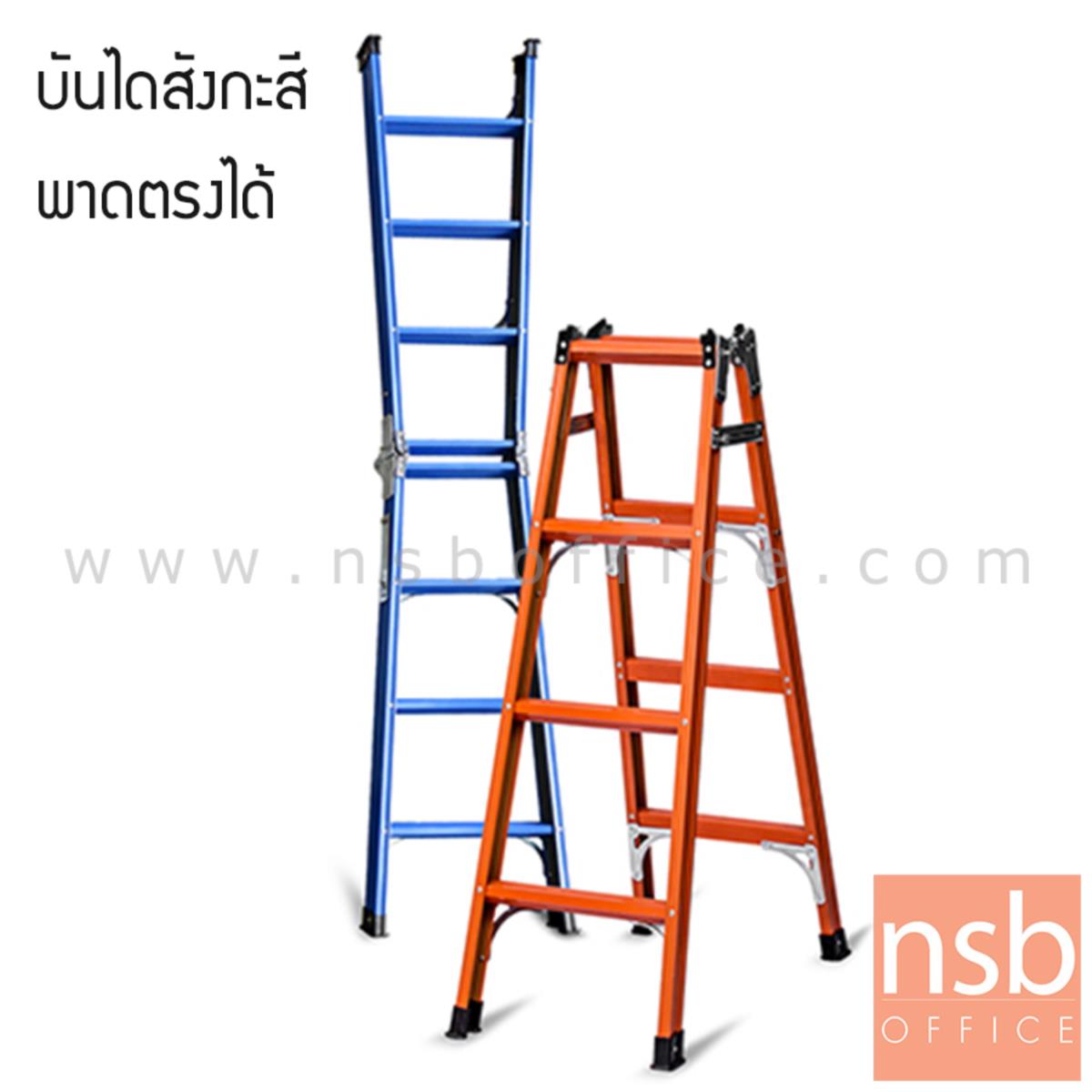 G02A032:บันไดสังกะสี 2 ทาง ปรับพาดตรงได้   เคลือบสีอเนกประสงค์