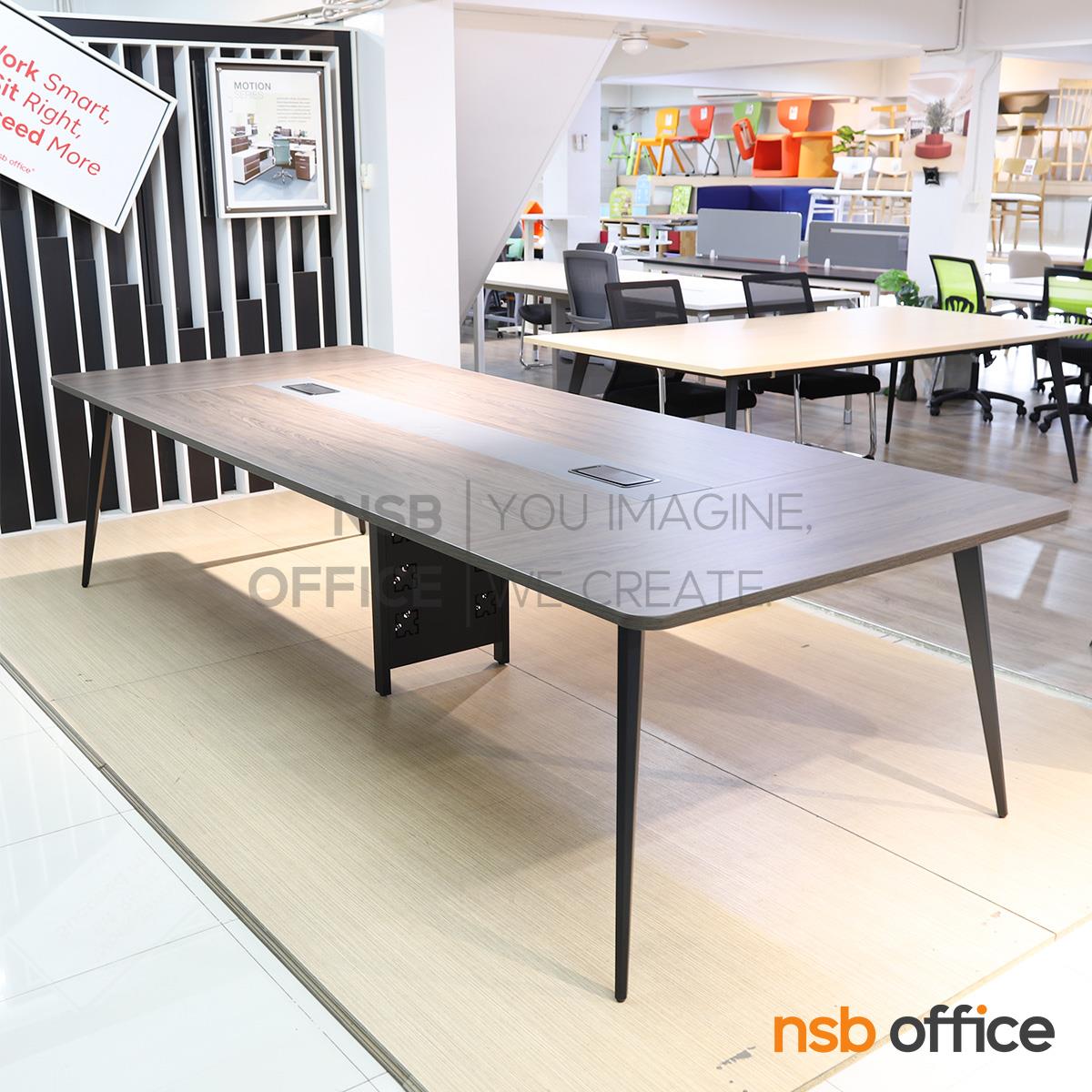โต๊ะประชุมทรงสี่เหลี่ยม รุ่น Xeltra (เซลตร้า) ขนาด 240W , 280W และ 320W cm.  ขาเหล็ก
