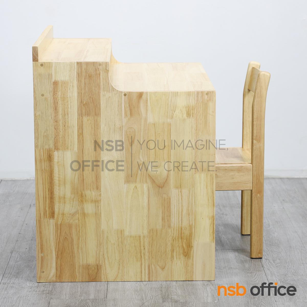 ชุดโต๊ะและเก้าอี้นักเรียนไม้ยางพารา รุ่น Nielsen (นีลเซน) ขนาด 800W cm.  