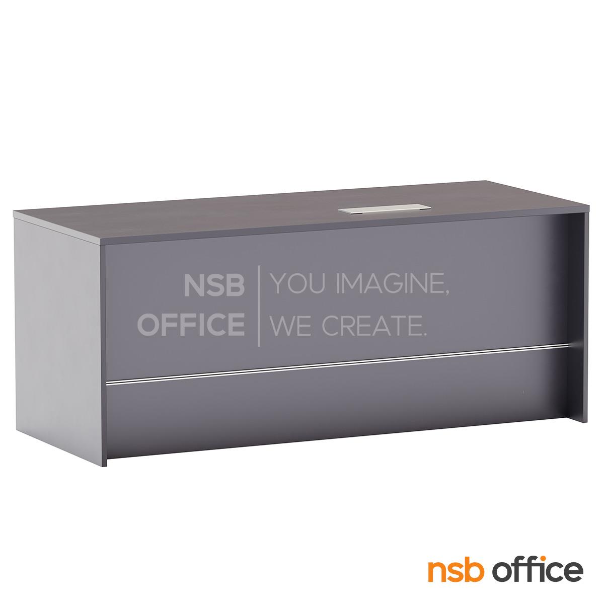 โต๊ะผู้บริหาร 5 ลิ้นชัก รุ่น Zircon (เซอร์คอน) ขนาด 180W cm.  พร้อมป๊อปอัพทรงฝาเปิด