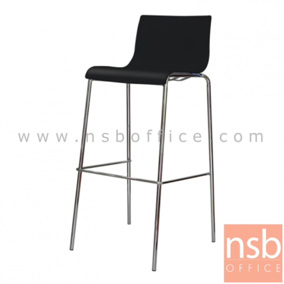 B09A191:เก้าอี้บาร์สูงโพลี่(PP) รุ่น NP-9200  ขาเหล็กชุบโครเมี่ยม