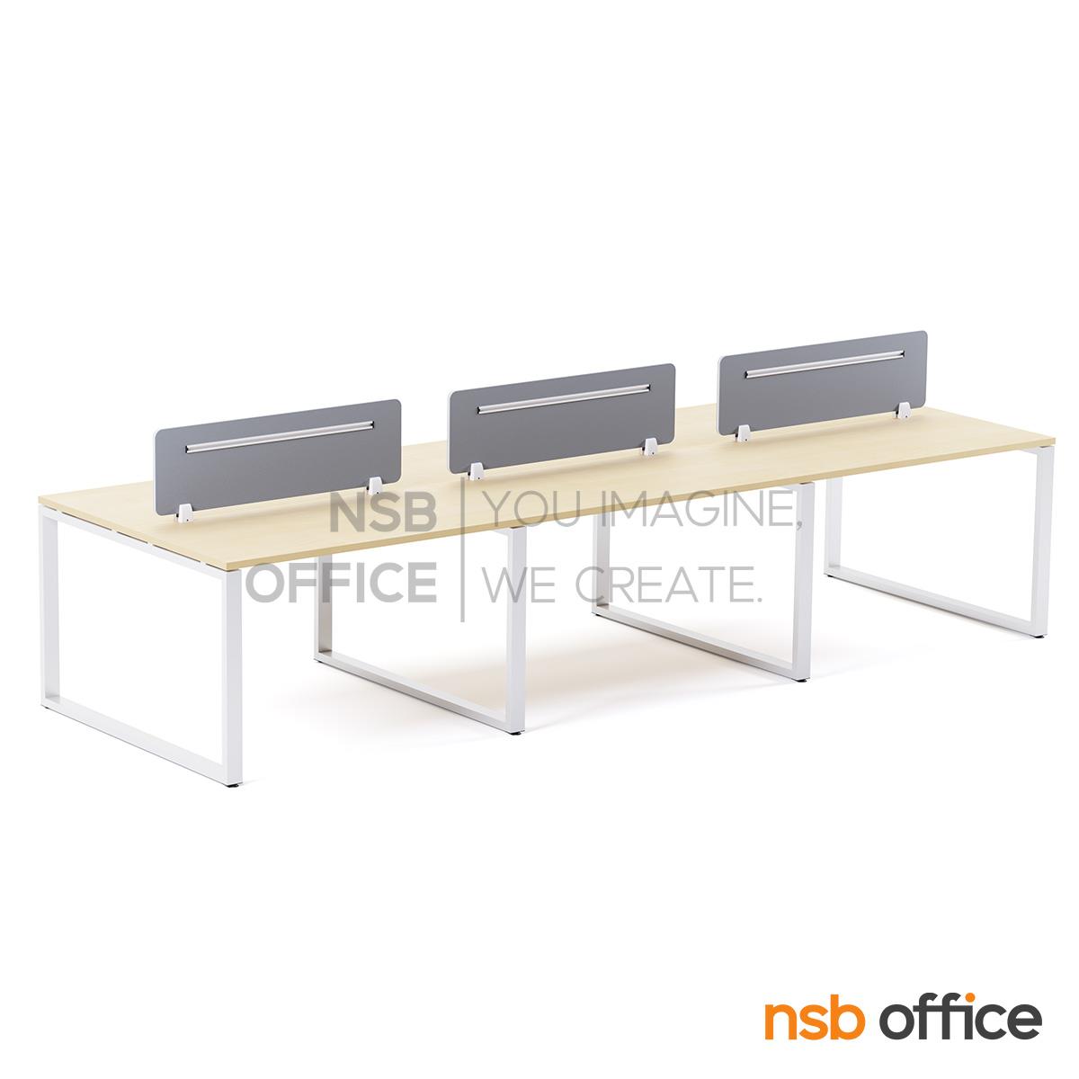 ชุดโต๊ะทำงานกลุ่ม รุ่น Cruz II (ครูส 2) 2, 4 และ 6 ที่นั่ง พร้อมมินิสกรีนหุ้มผ้า 