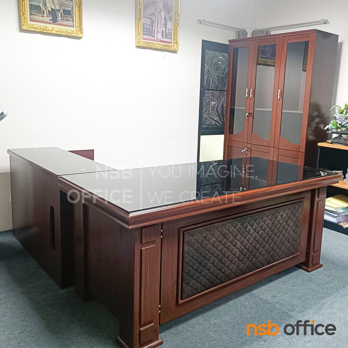 โต๊ะผู้บริหารตัวแอล รุ่น URSULAR ขนาด 160W ,180W cm. 