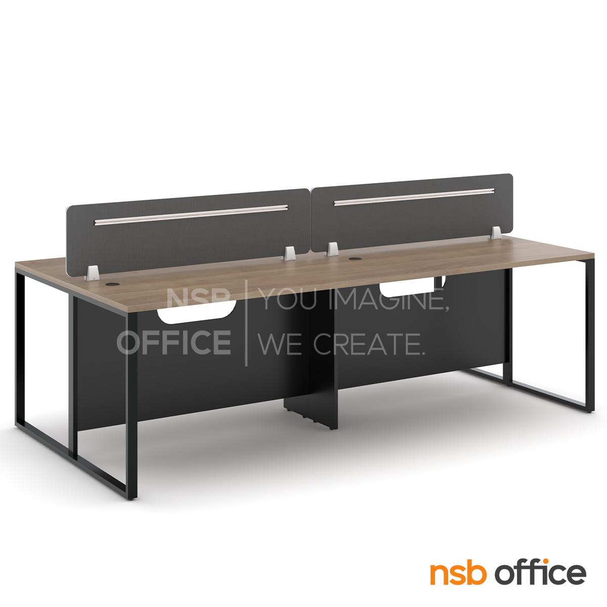 A27A086:โต๊ะทำงานกลุ่ม 4 ที่นั่ง รุ่น Lexta (เล็กซ์ต้า) ขนาด 240W cm. 