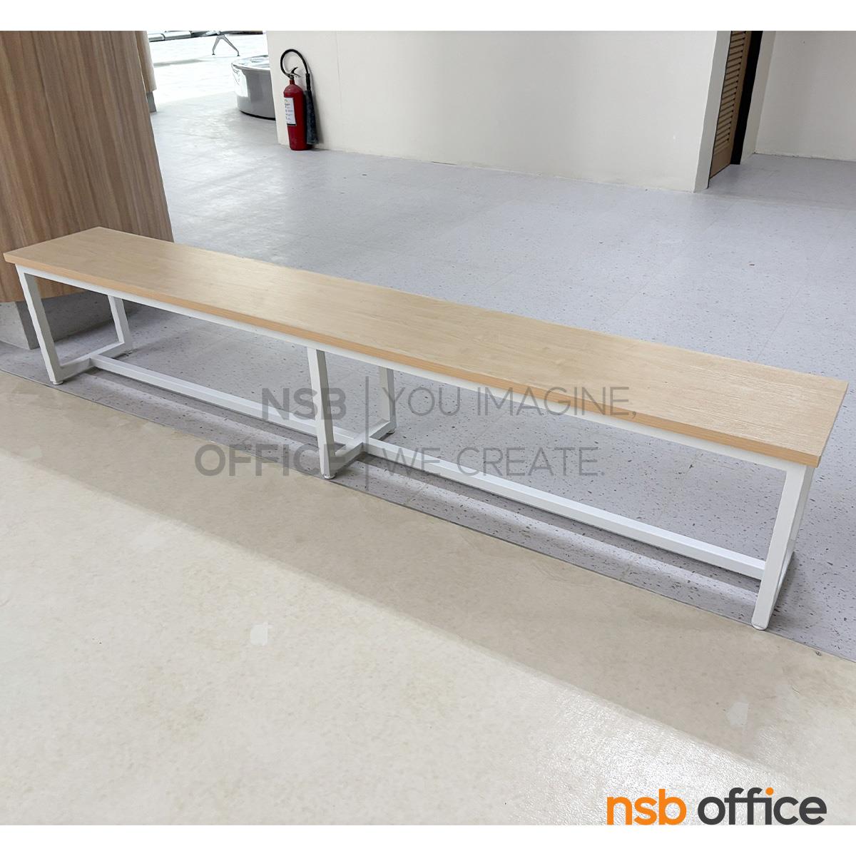 เก้าอี้ม้านั่งยาว รุ่น Amani (อามานี่) ขนาด 180W cm.  โครงขาเหล็ก