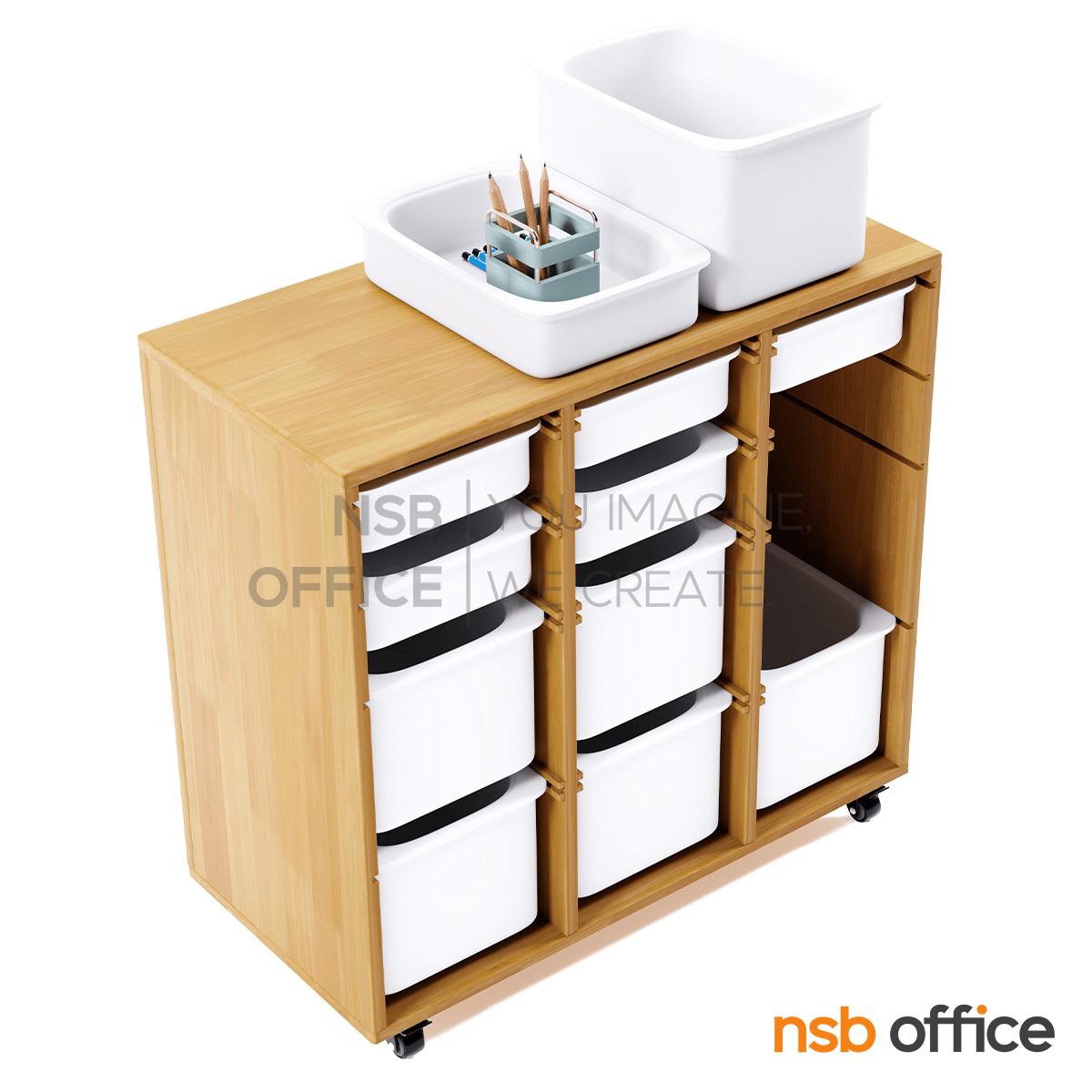 ชั้นเก็บอุปกรณ์การเรียน รุ่น Chiffon (ชิฟฟ่อน) ขนาด 3 ,4 ,5 และ 6 ช่อง พร้อมถาดเก็บของ ล้อเลื่อน