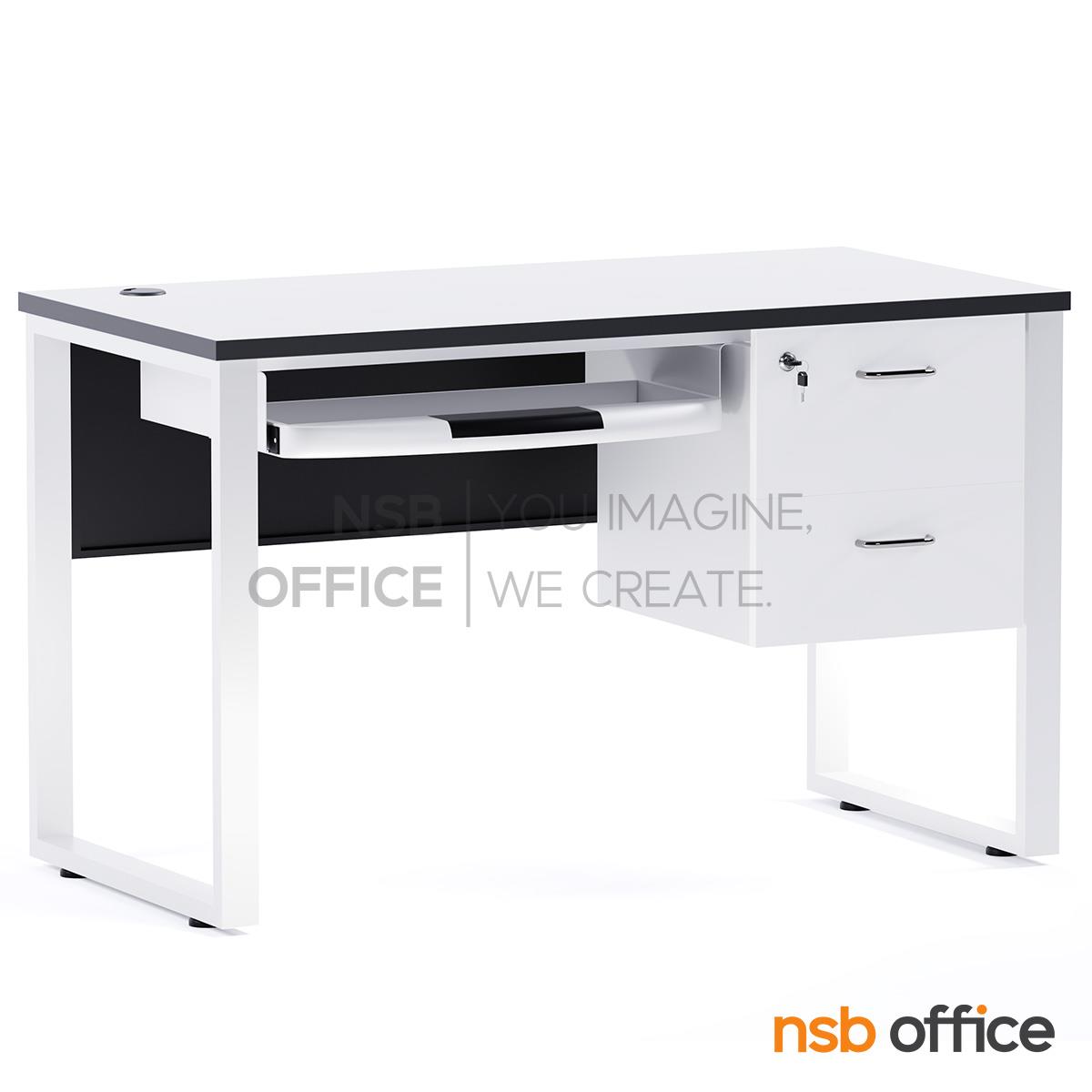 โต๊ะคอมพิวเตอร์และปริ้นเตอร์ รุ่น Winchester (วินเชสเตอร์) ขนาด 120W cm.  ขาเหล็ก