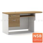 B32A014-2:โต๊ะแพทย์ในห้องตรวจ รุ่น Ezaki (อีซากิ)  ขนาด 150W*60D cm (Top สี่เหลี่ยมหัวโค้ง) 2 ลิ้นชัก รางคีย์บอร์ด ขาไม้