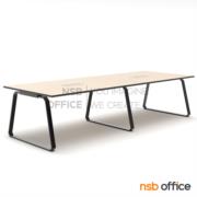 A05A280-1:โต๊ะประชุมทรงสี่เหลี่ยม รุ่น Fergus (เฟอร์กัซ)  ขนาด 320W cm. พร้อมรางไฟแบบสองทาง รหัส A24A006