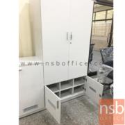 C12A011:ตู้เก็บเสื้อกาวน์และรองเท้า  รุ่น Lunetta (ลูเนตต้า)  ขนาด 90W*180H cm.  