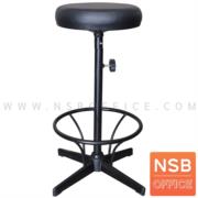 B09A071:เก้าอี้บาร์สตูลที่นั่งกลม รุ่น Keva (เคว่า)   ขาเหล็กพ่นดำ 4 แฉก 