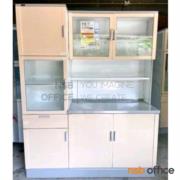 G07A091:ตู้ครัวสูงอลูมิเนียม พร้อมอ่างซิงค์ กว้าง 150 cm.