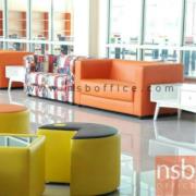 B12A247-1:โซฟารับแขก 2 ที่นั่ง  รุ่น MM-CP1  PVC ขนาด 144W cm.   เสริมขา