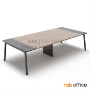 A05A272-2:โต๊ะประชุมสี่เหลี่ยมมุมมน รุ่น Slack (สแลค)  150D cm. 440W cm  ขาเหล็ก