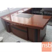 A06A151-1:โต๊ะผู้บริหารตัวแอล รุ่น Daejeon (แดจอน)  ขนาด 160W cm.  