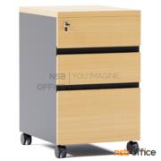 C01A068-1:ตู้ 3 ลิ้นชักล้อเลื่อน สูง 65 cm. สอดใต้โต๊ะ รุ่น Kenilworth 2 (เคนิลเวิร์ธ 2) ขนาด 40W*50D cm. สีมาตรฐาน 