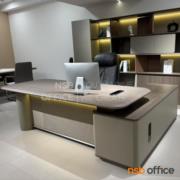 A30A075-2:โต๊ะทำงานผู้บริหารตัวแอล รุ่น Madison (เมดิสัน)  แอลซ้าย 