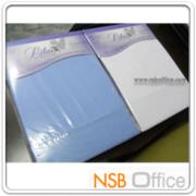 G11A020-2:ผ้าปูที่นอนสีพื้นไม่มีลาย 3,3.5 ฟุต พร้อมปลอกหมอน   ขนาด 3.5 ฟุต สีขาวล้วน 