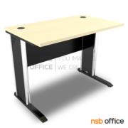 A10A133-2:โต๊ะทำงาน บังโป๊ไม้ รุ่น Vader (เวเดอร์)  ขนาด 120W cm. (สีเมเปิ้ล/ดำ) ขาเหล็กตัวแอล