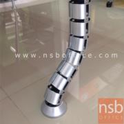 A33A026:กระดูกงูร้อยสายไฟสีเงิน รุ่น TJ-199  ขนาด 75H cm. 