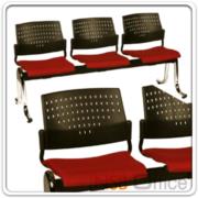 B06A047-1:เก้าอี้นั่งคอยเฟรมโพลี่หุ้มเบาะ รุ่น B816  4 ที่นั่ง ขนาด 213W cm.  ขาเหล็ก