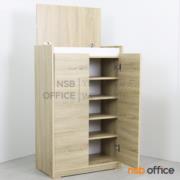 L03A040:ตู้รองเท้าบนฝาเปิด-ล่าง 2 บานเปิด    