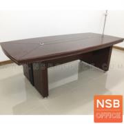 A05A216:โต๊ะประชุมทรงเรือ รุ่น Marion (มาลียงค์) ขาไม้ 