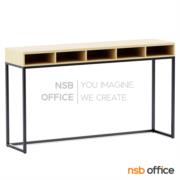 A22A020-3:โต๊ะเคาน์เตอร์บาร์สูงหน้าตรง  รุ่น Bar-D  ขนาด 180W*45D cm.  5 ช่องวางของ