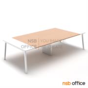 A05A272-1:โต๊ะประชุมสี่เหลี่ยมมุมมน รุ่น Slack (สแลค)  150D cm.  320W cm ขาเหล็ก