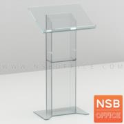 G17A024:โพเดียมอะคริลิคทรงขาตรง รุ่น Zona (โซนา)   อะคริลิคใสล้วน