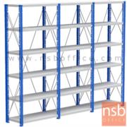 D03A011-3:ชั้นเหล็ก MR    ขนาด 120W*50D*220H cm. 6 แผ่นชั้น ชั้นปรับระดับได้ รับน้ำหนัก 150-200 KG/ชั้น