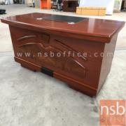 A06A063:โต๊ะผู้บริหารทรงตรง 3 ลิ้นชัก รุ่น Coppola (คอปโปลา)  ขนาด 140W cm.  