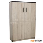 G05A065:ตู้เก็บรองเท้า 2 บานเปิด รุ่น FW-SH1  ขนาด 80W*122.5H cm.   PVC สีโซลิค-ขอบดำ