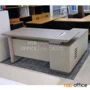 A30A072-6:โต๊ะผู้บริหารตัวแอล รุ่น Clawdeen (คลาวดีน)  ขนาด 180W*180D cm. (แอลซ้าย) 