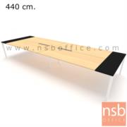 A05A176-3:โต๊ะประชุมทรงสี่เหลี่ยม 150D cm. รุ่น NSB-SQ15  ขนาด 440W*150D cm. พร้อมรางไฟแบบสองทาง รหัส A24A006