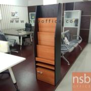 C06A052-1:ชั้นวางของ สูง 160 cm.  รุ่น Caravelle (คาราเวล)  กว้าง 50 cm.   สำหรับวางนิตยสาร เมลามีน 